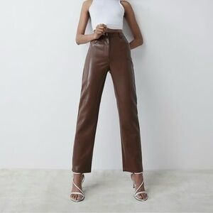 Wilfred brown Melina pant straight leg size 6